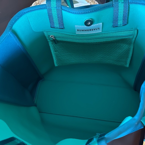 Summersalt Beach Tote - Teal & Green - Water-resistant, Neoprene - NEVER USED - Picture 6 of 8
